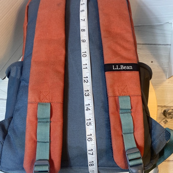 L.l Bean Mountain Classic Backpack Orange /gray - Picture 11 of 11